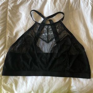 Torrid black sheer bralette size 3